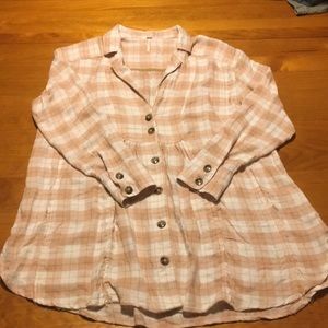 Free People feminine detailed flannel!